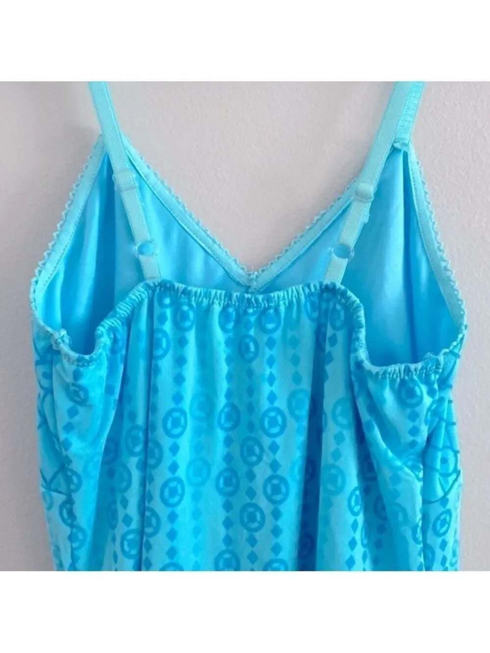 Y2K vintage Abercrombie & Fitch turquoise maxi dress